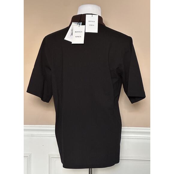 NWT $700 Bottega Veneta Cotton Piquet Polo Multicolor Shirt S (Oversized) 704205 - Picture 6 of 10